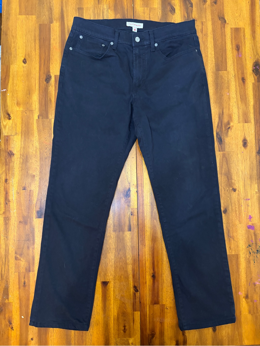 Lucky Brand Black StraightLeg Jeansz Size 33